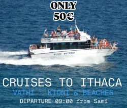 Glass bottom boat Ithaca Day Cruise 09:00 - 16:00